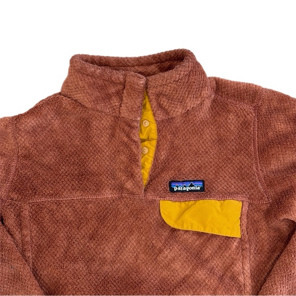 Patagonia Re-Tool Snap-T Fleece Pullover Rust Color X-Dye Women’s Small - Picture 2 of 9